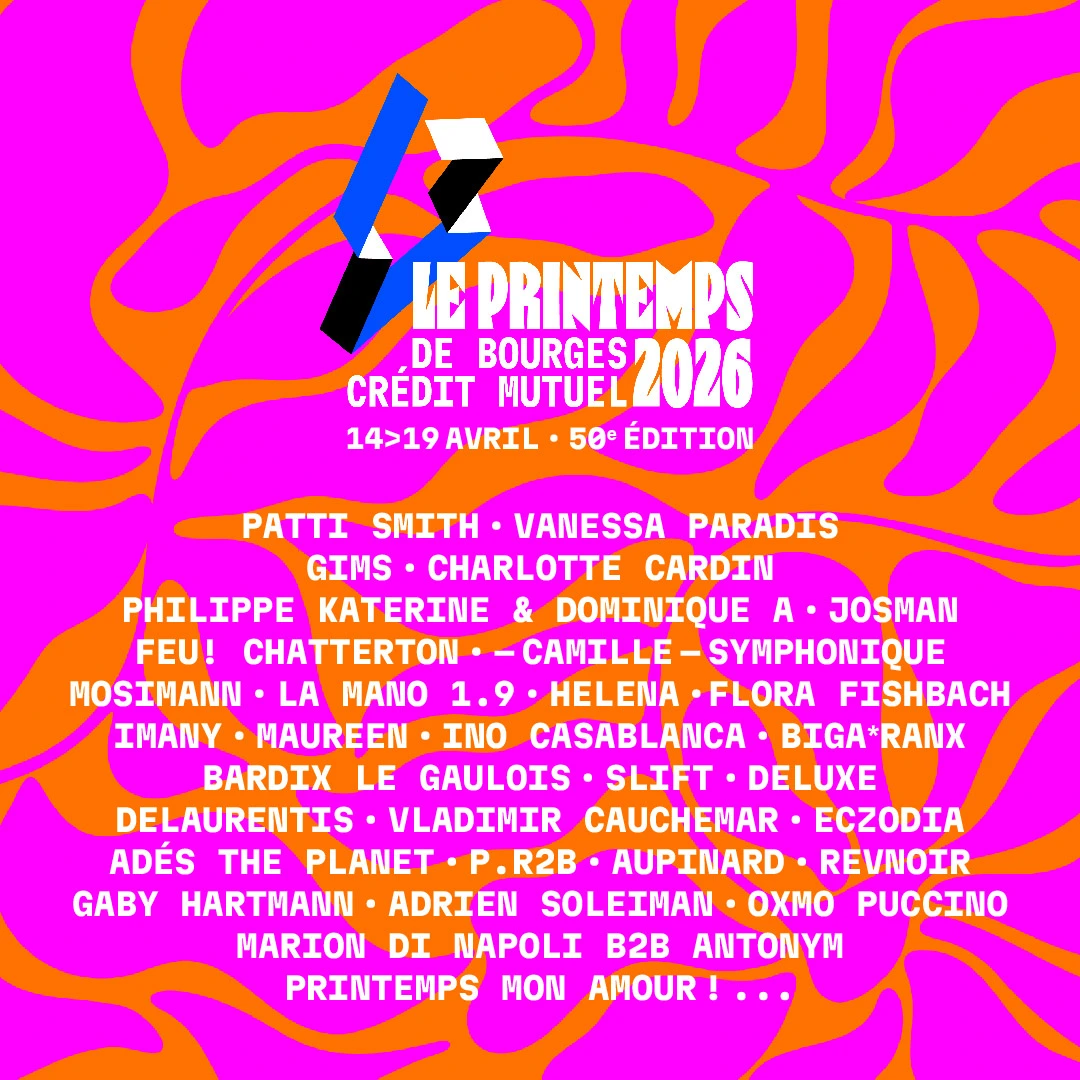L'affiche du Printemps de Bourges 2026